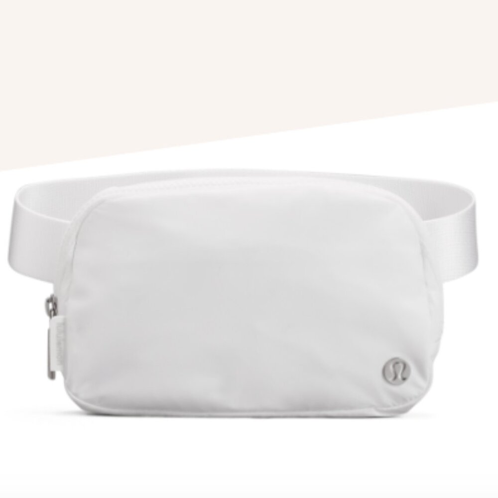 PELOTON x LULULEMON Everywhere Nylon Waist Bag Belt Bag NWT White